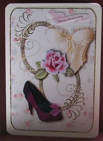 Romance of the Rose Card Topper by Cheryl French
