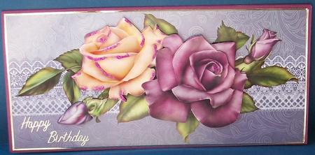 Rose Spray Any Occasion Dl by Cheryl French