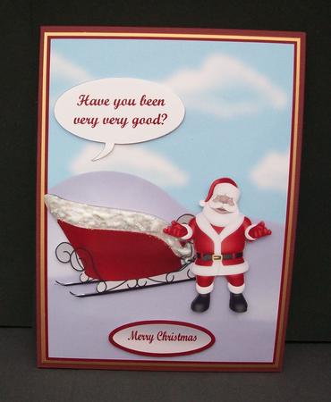 Santa & Sleigh by Cheryl French