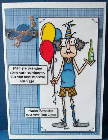 Gus is Like a Fine Wine Quick Card by Cheryl French
