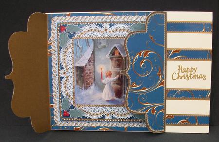 Choirboy Knocking 1 Lace Bracket Wrap Card by Cheryl French