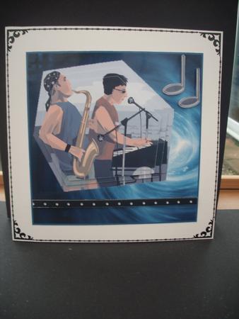Rock Concert 3 - Sax and Keyboard by Cheryl French