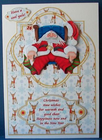 Exhausted Santa by Cheryl French