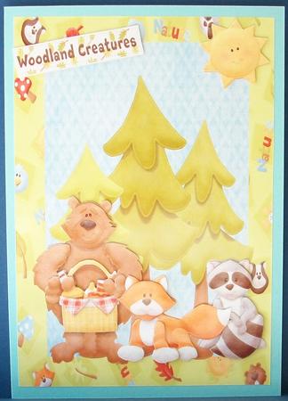 Lovely Forest Animals with Trees by Cheryl French