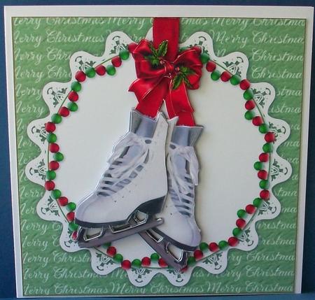 Christmas Ice Skates by Cheryl French