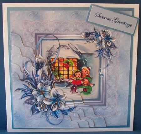 Vintage Carol Singer Outside the Window by Cheryl French