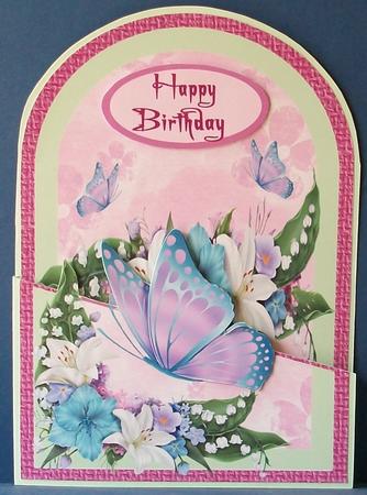 Cutaway Lilies and Butterflies by Cheryl French