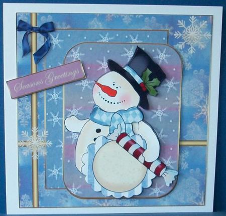 Sugar Cane Snowman by Cheryl French