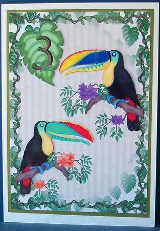 Toucan Jungle Age Topper 2 3 4 5 6 by Cheryl French