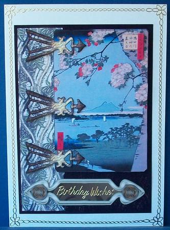 Mountain Blossom Card Topper by Cheryl French