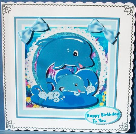 Dolphin and Baby by Cheryl French