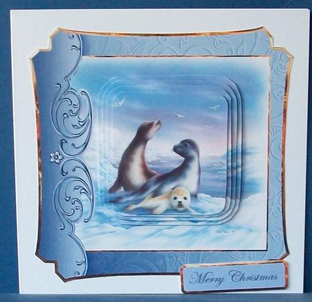 Seals Basking in the Snow by Cheryl French