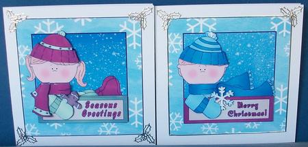 Snow People Toppers Sheet by Cheryl French