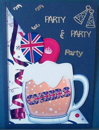 Cheers Card Front by Cheryl French