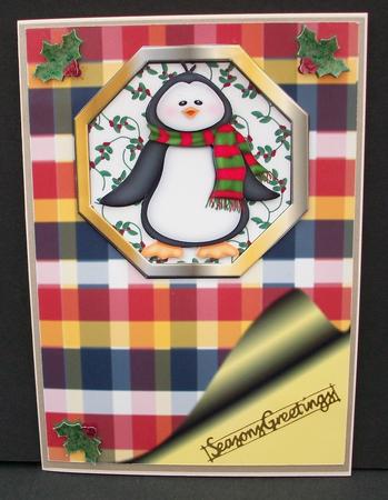 Penguin Plaid Christmas by Cheryl French