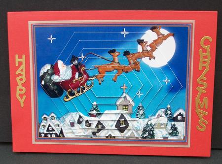 Flying Santa by Cheryl French