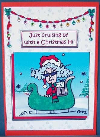 Stella Has a Christmas Hi Quick Card by Cheryl French