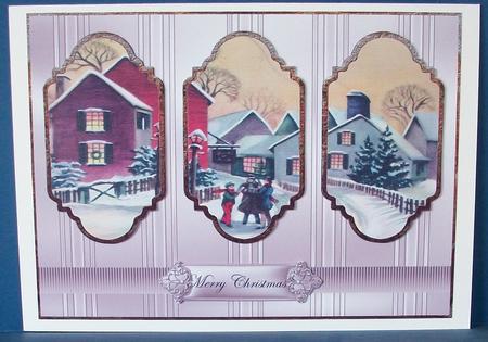 Victorian Street Singers Panel Card by Cheryl French