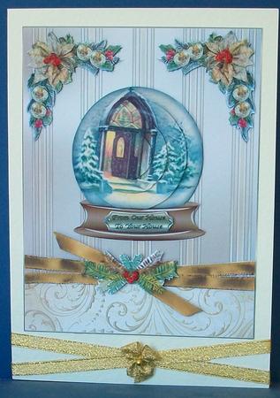 Christmas Snowglobe from Our House to Your House by Cheryl French