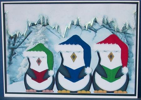 Three Cute Little Singing Penguins by Cheryl French
