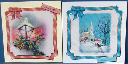 Church and Lamplight Toppers by Cheryl French
