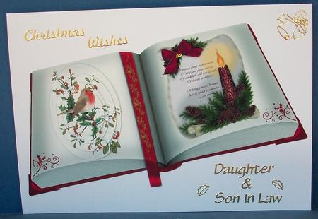 Christmas Book with Robin and Candle by Cheryl French