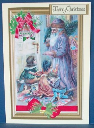 Christmas Vintage Yuletide Blessings Topper by Cheryl French