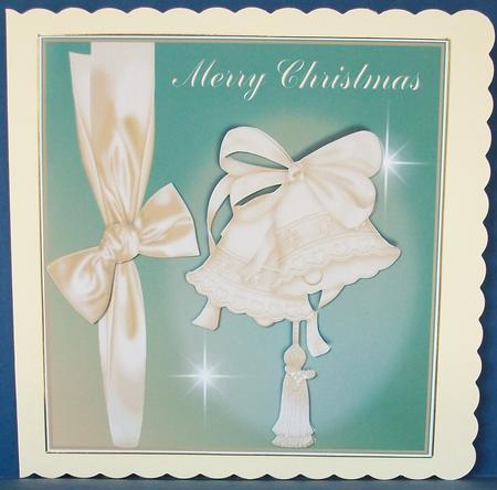 Vintage Style Bells Card Front by Cheryl French