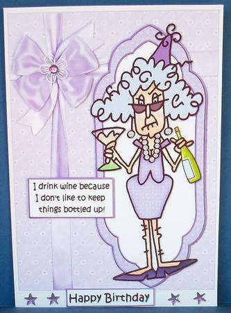 Stella Don't Bottle Things Up Quick Card by Cheryl French