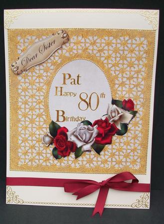 Golden Lattice Card Front by Cheryl French