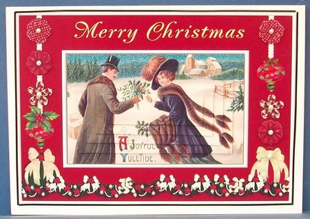 Christmas Yuletide Vintage Topper by Cheryl French
