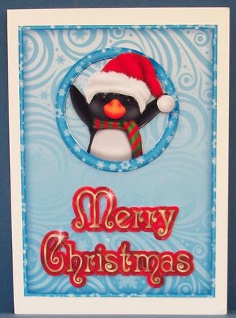Merry Christmas Penquin by Cheryl French