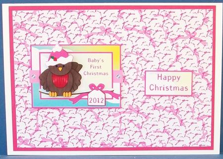 Little Robin - Babys 1st Christmas - Girl by Cheryl French