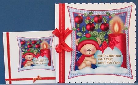 Christmas Teddie Toppers by Cheryl French