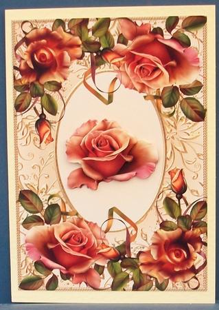 A Medley of Peach Roses - Step-by-step by Cheryl French