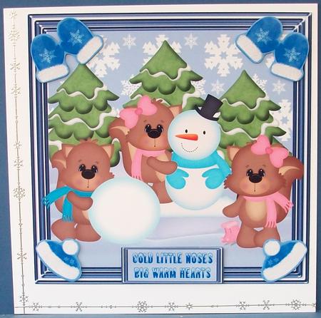 Christmas Cold Little Noses Topper by Cheryl French