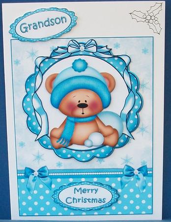 Christmas Ted Plays Snowballs by Cheryl French