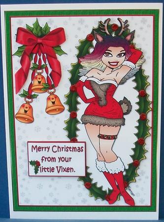 Merry Christmas from Your Vixen Quick Card by Cheryl French