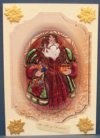 Traditional Santa Claus Shaped Topper + Pyramage by Cheryl French