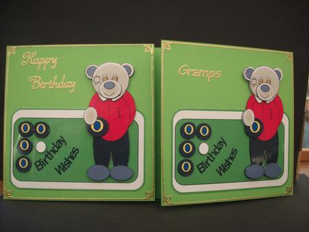Scruffy Ted Bowls Birthday by Cheryl French