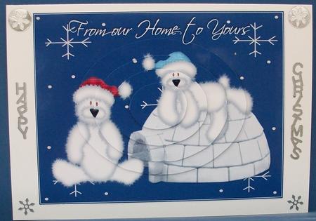 Christmas from Our Home to Yours Oval Pyramid by Cheryl French