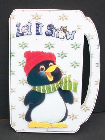 Penguin Tea Cup by Cheryl French