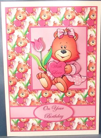 Birthday Bear by Cheryl French
