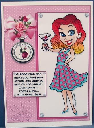 Jenny Knows What Wine Can Do Quick Card by Cheryl French