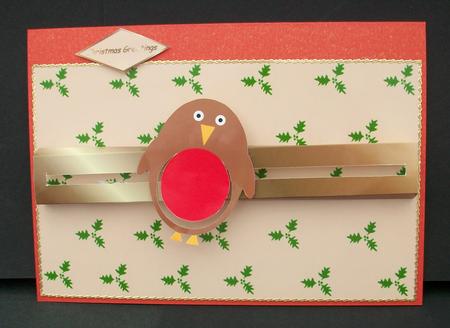 Christmas Robin Penny Slider by Cheryl French