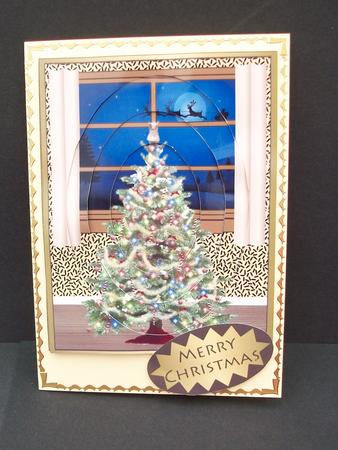 Christmas Tree and Window by Cheryl French