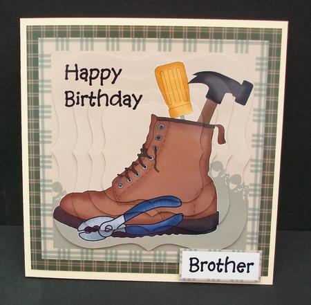 Work Boot with Tools by Cheryl French