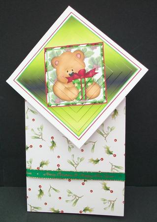 Present Bear Pyramid Topper by Cheryl French