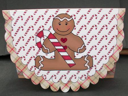Ginger with Candy Cane by Cheryl French