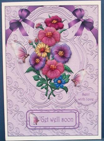 Butterflies and Silks Thank You or Get Well by Cheryl French